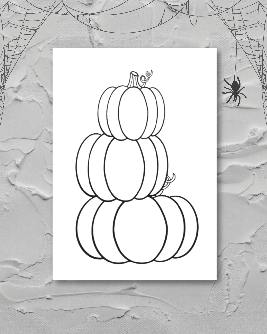 Pumpkin Stack Canvas