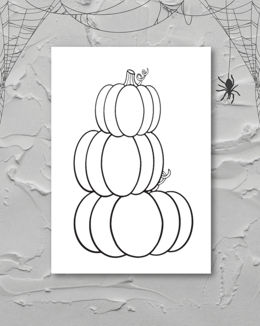 Pumpkin Stack Canvas